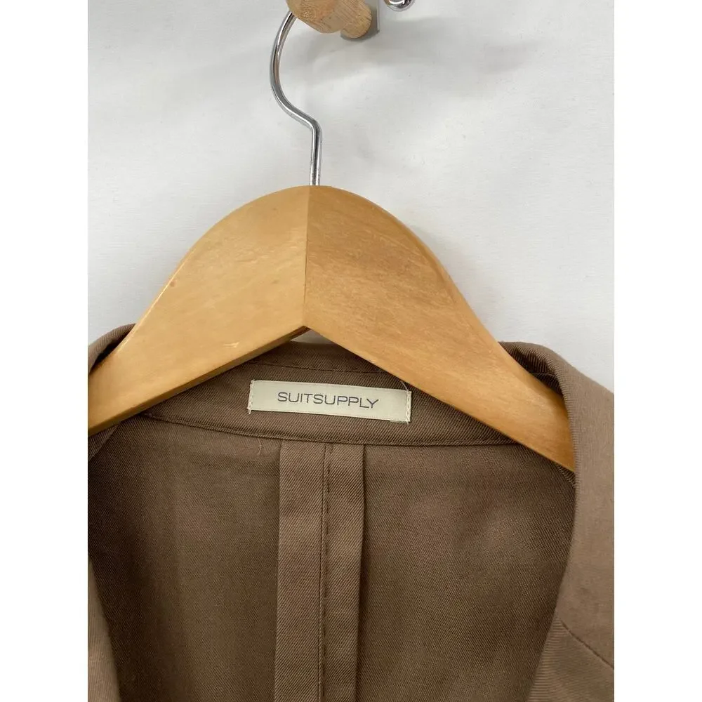 SuitSupply brown Roma Patch Relaxed Blazer
